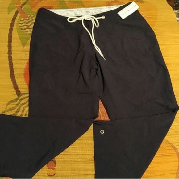 NWT Hilfiger Navy Capri drawstring pant Swim S - Picture 1 of 8